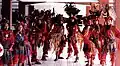 Traditional clothes worn by kabasaran dancers
