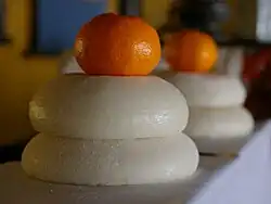 Mochi as offering to the deities