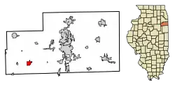Location of Herscher in Illinois