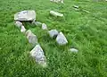 Flag-stone cist from the Late Stone Age.