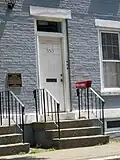 The doorway for the address occupied by labor organizer Kate Mullany