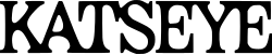 "Katseye" in all caps in a stylised font with serifs