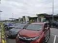 Parking area at the Elmina Rest Area (Southbound).