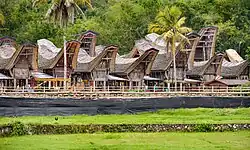 The traditional tongkonans in Kete Kesu&nbsp;[id]
