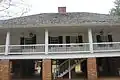 Kent Plantation House in Alexandria, Louisiana, constructed in 1800, is built partly of bousillage.