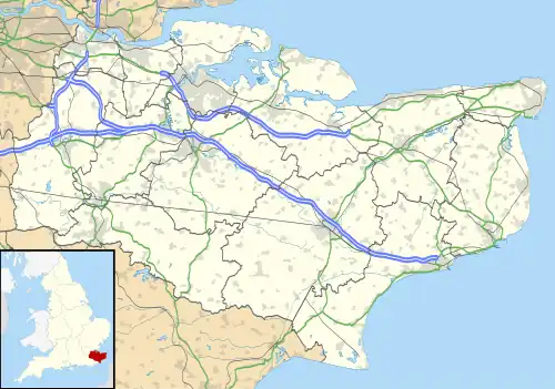 Whitstable is located in Kent
