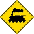 Level crossing without barriers ahead