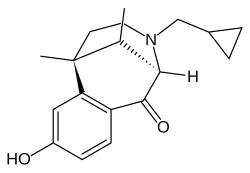 Chemical structure of ketazocine.