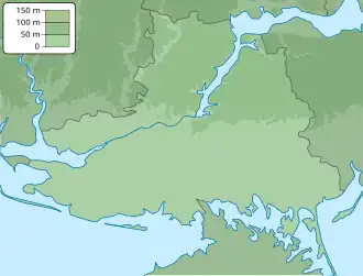 Davydiv Brid is located in Kherson Oblast