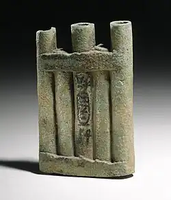 A kohl container from the 18th Dynasty of ancient Egypt, inscribed for Queen Tiye (1410–1372&nbsp;BCE)