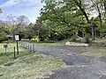 Remains of the American military base club parking
