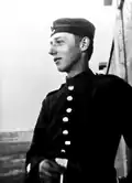 Peter Kollwitz&nbsp;[de] as German soldier, 2 October 1914