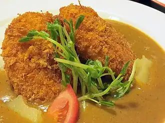 With curry