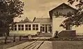 Inhalation room and bathrooms, circa 1930