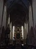 Interior of the church