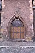 The late-Gothic portal of the southern nave