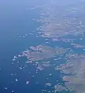 There are several small archipelagos near the mainland in the Swedish part of the Kattegat.