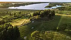 Aerial view of the hillfort
