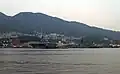 JS Ise at Kure Naval Base on 29 October 2011.