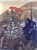 "The Banner of Strasbourg at the Battle of Nancy" by Léo Schnug