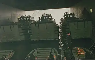 The well deck of HNLMS&nbsp;Rotterdam