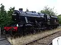 48305 running round its train at Loughborough on the GCR, 9 August 2022