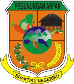 Coat of arms of Arfak Mountains Regency