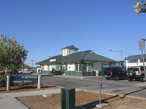 The Lancaster station building