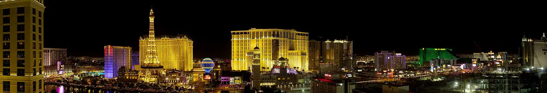 The largest of Southern Nevada's casinos are located on the Las Vegas Strip, here pictured in 2007.