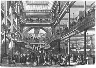 Le Bon Marché, Paris, by Louis-Charles Boileau in collaboration with the engineering firm of Gustave Eiffel, 1872[248]