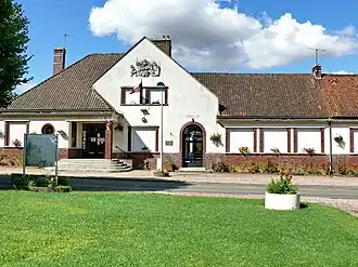 The town hall and school of Le Bosquel