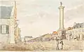 Nelson's Monument and Market Place, Montreal, Quebec, July 20, 1829.