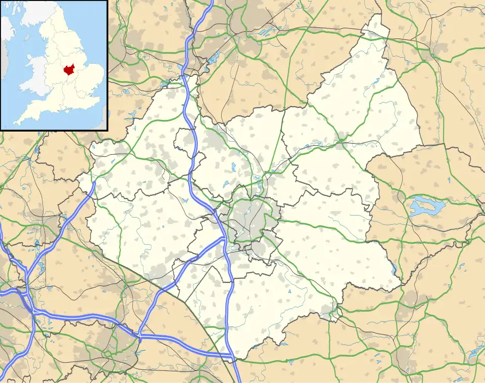 Markfield is located in Leicestershire