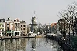 View from canal the Galgenwater, between Beestenmarkt and Turfmarkt (1973)