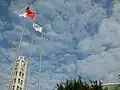 flag of PRC and flag of LFLS