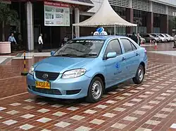 Toyota Limo (NCP42), old Blue Bird livery