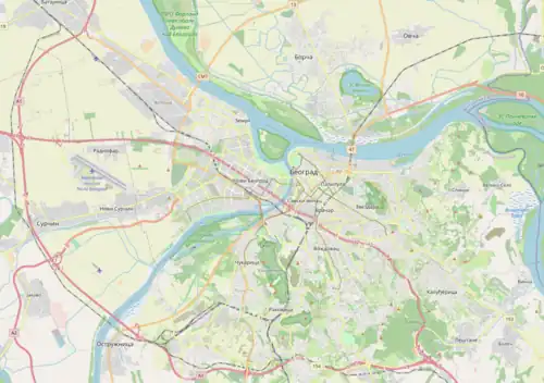 Mostar interchange is located in Belgrade