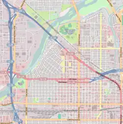 Location of the Education District in Downtown Bakersfield