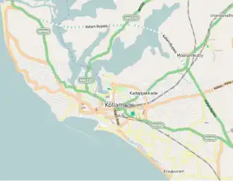 Pattathanam is located in Kollam