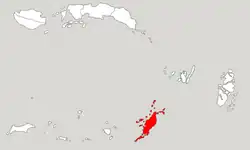 Location within Maluku