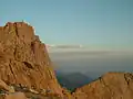 Looking South at Lone Peak and Question Mark Wall