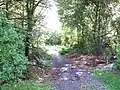 The drivable lane from Hartwell to Sedrup continues as a bridleway and long-distance path - The Midshires Way and the North Buckinghamshire Way.