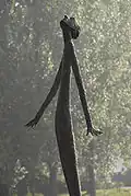 Rowan Gillespie's Looking at the Moon (bronze), 2001, Gouda, the Netherlands. Stands 335&nbsp;cm tall.