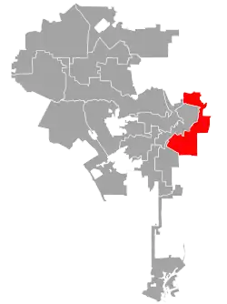 Map of the district