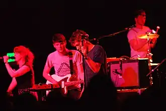 Photograph of band playing
