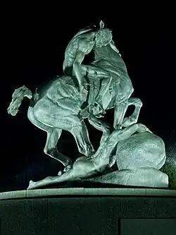 Los Portadores de la Antorcha ("The Torch-bearers"), cast aluminum, Ciudad Universitaria, Madrid[29]