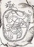 Drawing with a bird's eye view.