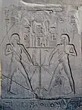 Temple scene at Luxor, Thebes