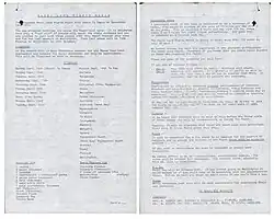 Instructions to participants