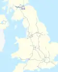 M8 Route map